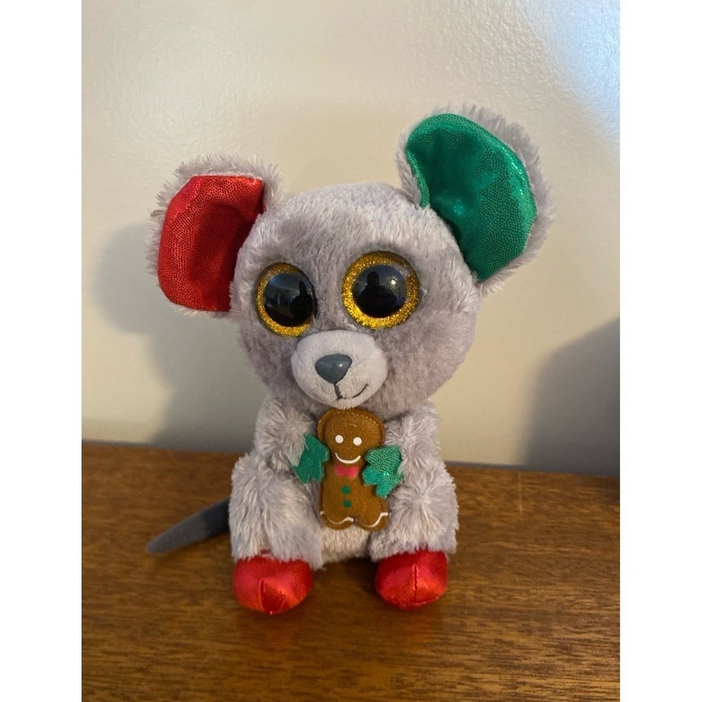 Mac the Mouse - Holiday Exclusive - 6" Ty Beanie Boo